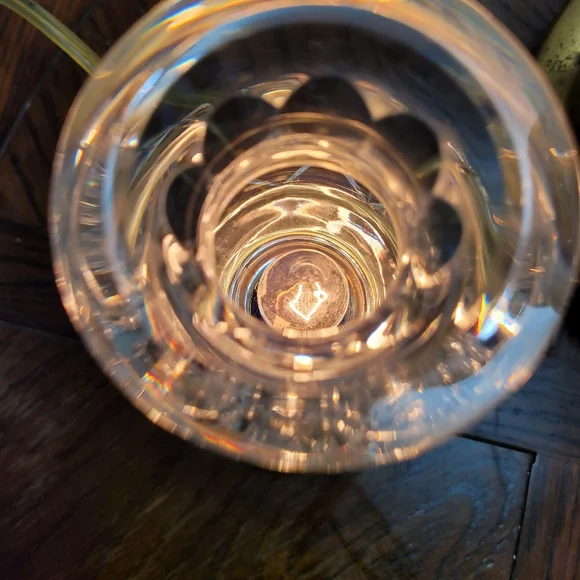 Waterford Crystal Lamp with Gold Base